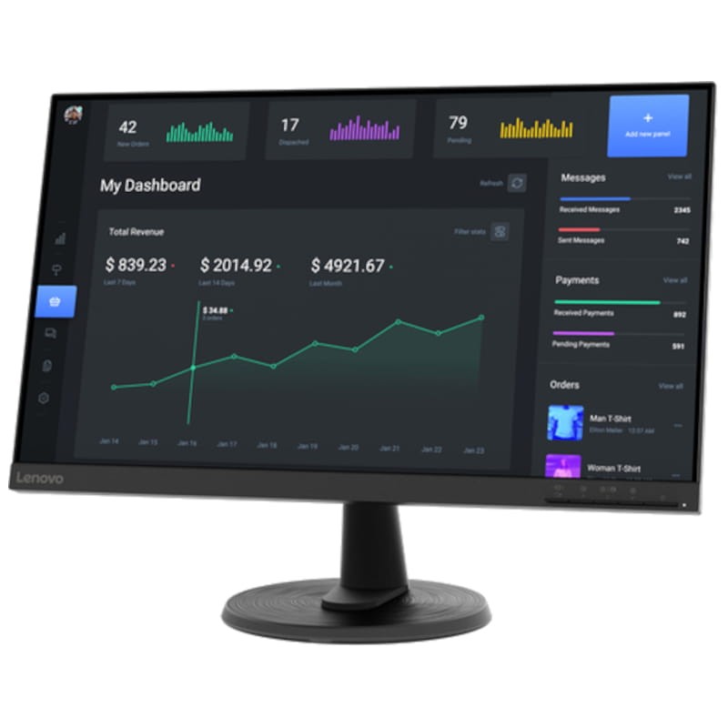 Lenovo D24-40 23.8 Ful HD VA FreeSync Negro - Monitor PC - Ítem2