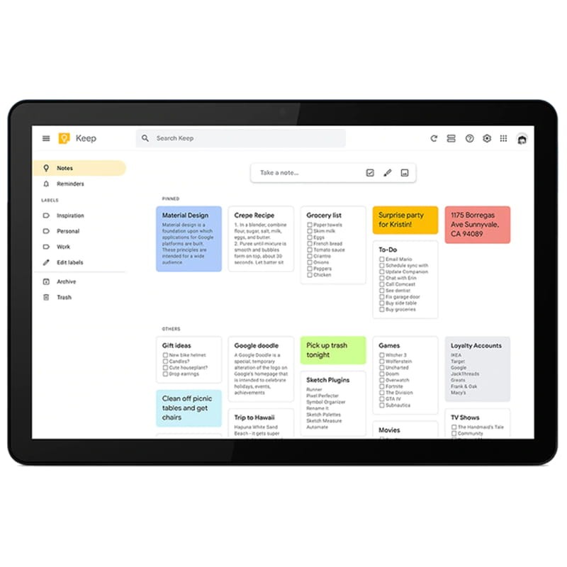 Lenovo IdeaPad Duet Chromebook CT-X636F 4Go/128Go - ZA6F0006ES - Ítem5