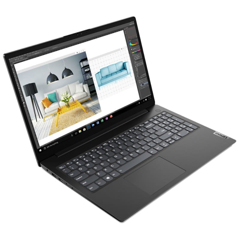 Lenovo V V15 AMD Ryzen 3-5300U avec 8GB DDR4 et 256GB SSD Full HD et Windows 10 Pro
