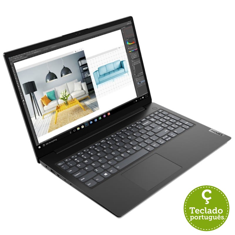 Lenovo V V15 AMD Ryzen 5-500U avec 8GB DDR4 et 256GB SSD Full HD et Windows 10 Home
