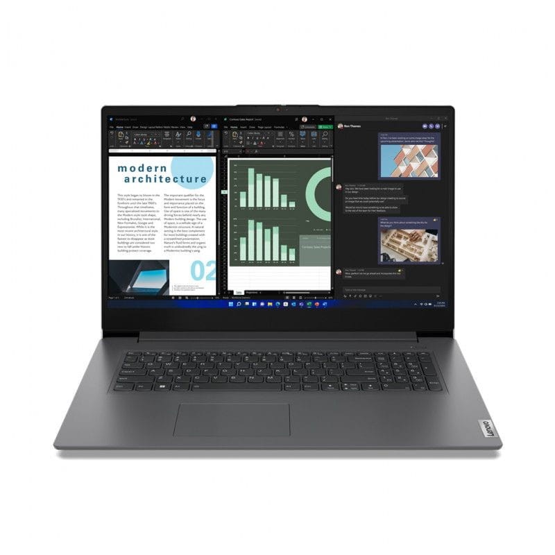 Lenovo V V17 Intel Core i3-1315U/8GB/256GB/W11 - 83A2001LSP - Cinza - Portátil 17.3 - Item