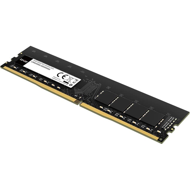 Lexar LD4AU008G-B3200GSST 8 GB DDR4 3200 MHz - RAM Vista superior inclinada