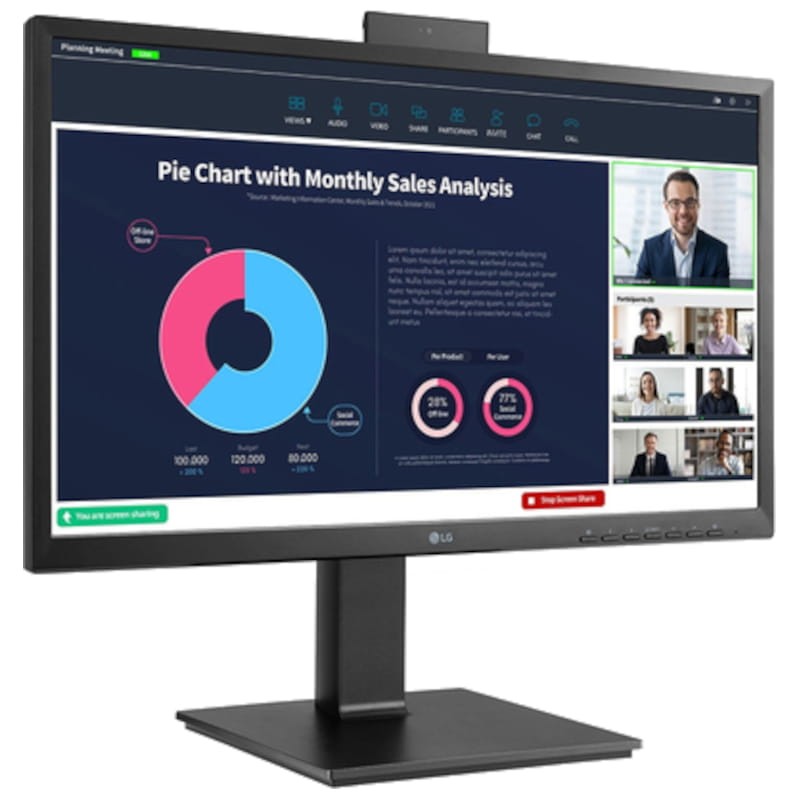 LG 24BP75CP-B 23.8 FullHD IPS con Webcam Negro - Monitor PC - Ítem4