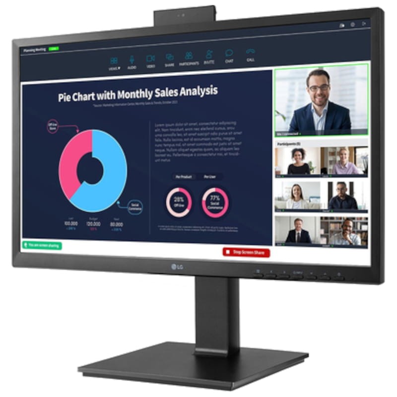 LG 24BP75CP-B 23.8 FullHD IPS con Webcam Negro - Monitor PC - Ítem5