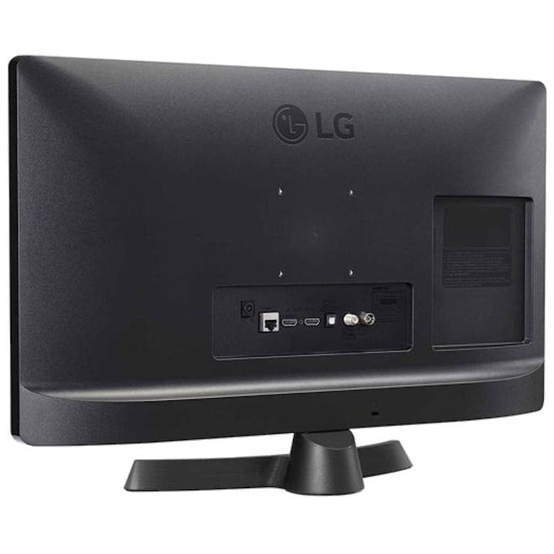 LG 24TQ510S-PZ 23.6 HD Smart TV Wifi Negro/Gris Vista trasera lateral derecho