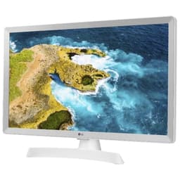 LG 24TQ510S-WZ 23,6 HD Smart TV Wi-Fi branco lado direito