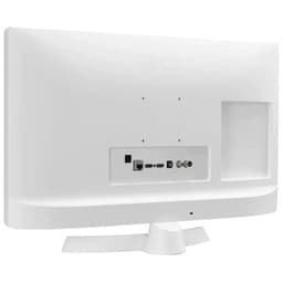 LG 24TQ510S-WZ 23.6 HD Smart TV Wifi Branco Vista traseira lateral direita