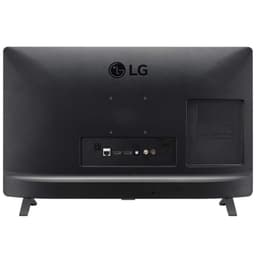 Vista frontal e traseira da Smart TV LG 24" 24TQ520S-PZ.API