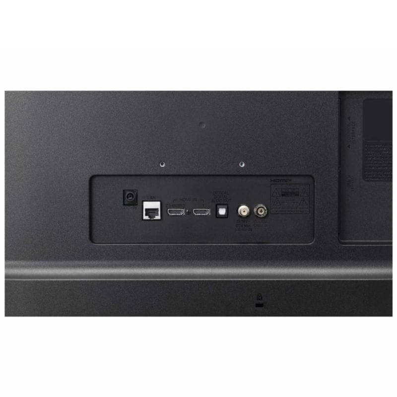 Detalhes de ligação e porta da Smart TV LG 24" 24TQ520S-PZ.API