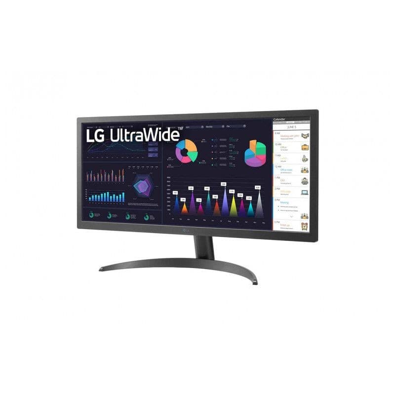 Grand écran de LG 26WQ500-B 25.7 4K Ultra HD IPS Ultra Wide FreeSync Noir - Moniteur pour PC
