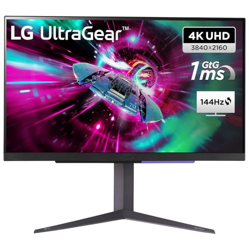 LG 27GR93U-B 27 4K UltraHD IPS 144 Hz FreeSync Preto - Monitor PC - Item