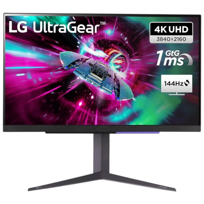 LG 27GR93U-B 27 4K UHD IPS 144 Hz G-Sync Premium Preto - Monitor PC - Item