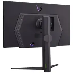 LG 27GR93U-B 27 4K UltraHD IPS 144 Hz G-Sync Preto - Monitor de PC vista traseira direita