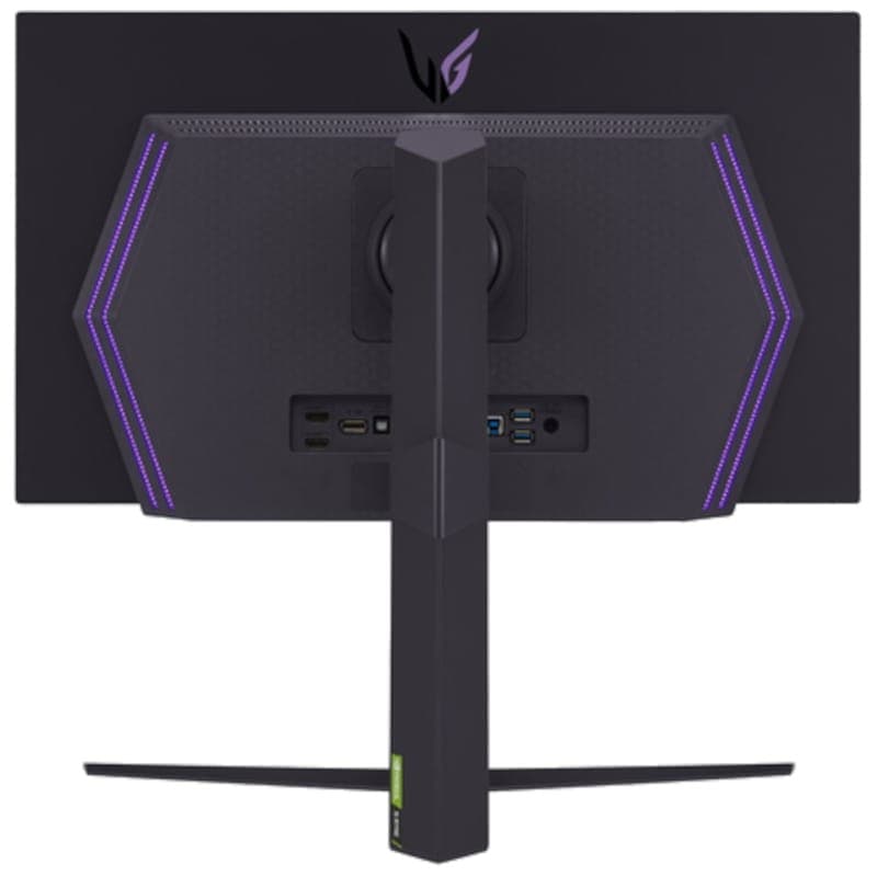 LG 27GS95QE-B 26,5 QHD OLED FreeSync Premium Pro Noir - Moniteur PC Vue arrière LED RVB