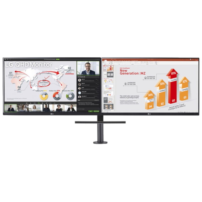 LG Ergo Dual 27QP88DP-BS 27 2K QHD IPS FreeSync Preto - Monitor para PC - Item3