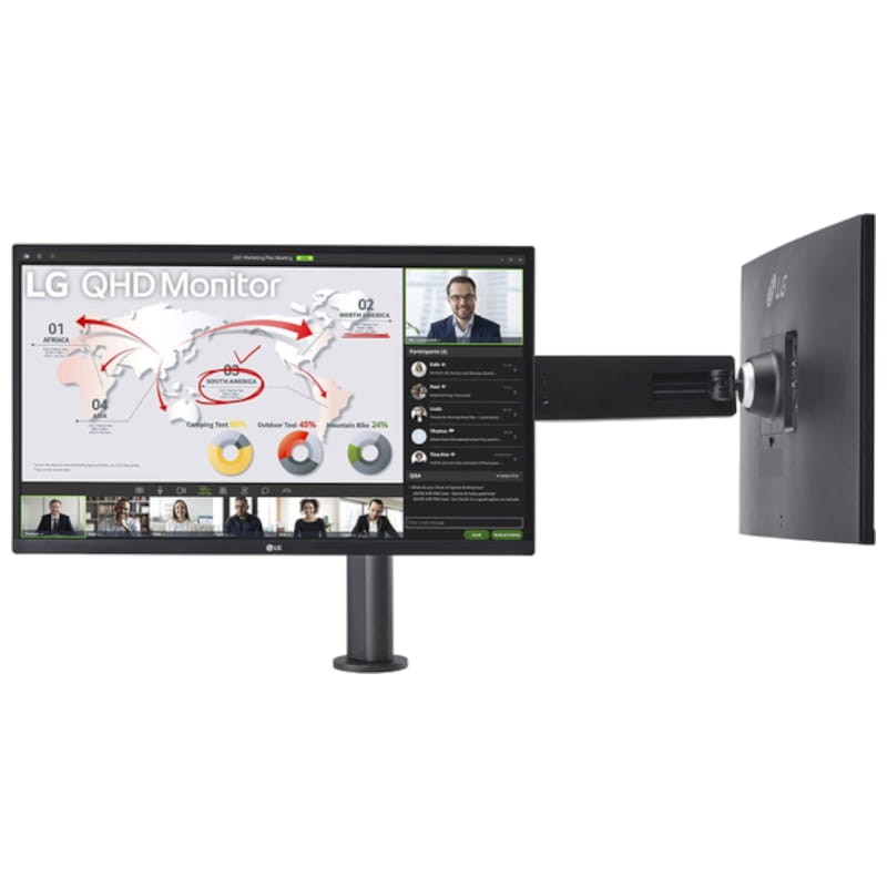 LG Ergo Dual 27QP88DP-BS 27 2K QHD IPS FreeSync Preto - Monitor para PC - Item4