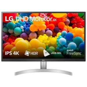 LG 27UL500PW 27 4K Ultra HD IPS Flicker Free Plata - Monitor Gaming