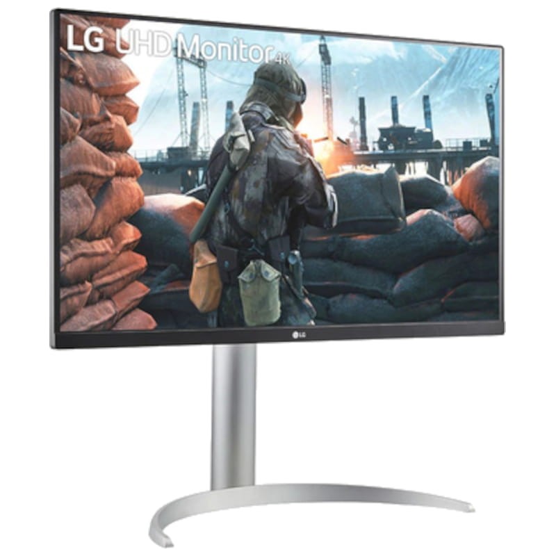 LG 27UP650 27 4K UHD IPS FreeSync Plata - Monitor Gaming - Ítem1