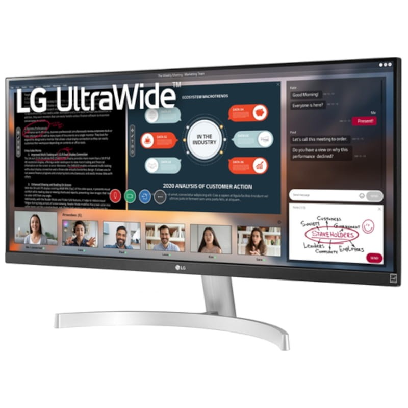 LG 29WN600-W 29 UltraWide Full HD Radeon FreeSync Argent- Moniteur PC - Ítem2