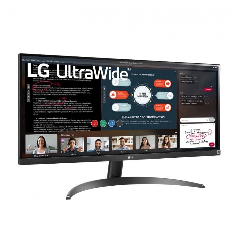 LG 29WP60G-B 29 Full HD IPS UltraWide AMD FreeSync Preto - Monitor Gaming - Item4