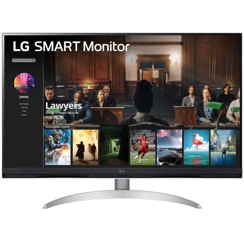 LG 32SQ700S-W 31.5 4K Ultra HD VA WebOS Prateado - Smart Monitor - Item