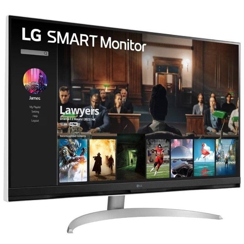 LG 32SQ700S-W 31.5 4K Ultra HD VA WebOS Prateado - Smart Monitor - Item1