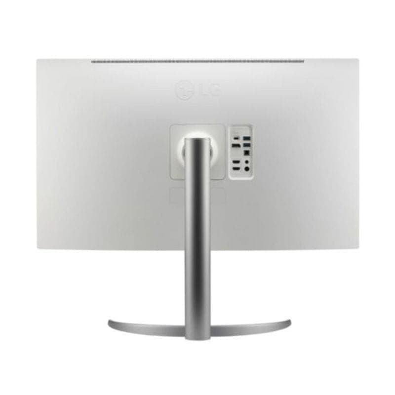 Vista frontal trasera del Monitor LG 32UQ850V-W 31.5 4K Ultra HD IPS Blanco