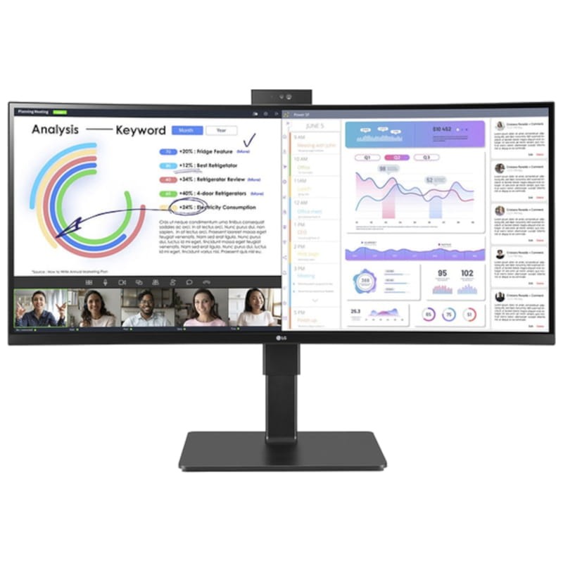 LG 34BQ77QC-B 34 IPS incurvé noir - Moniteur PC - Ítem