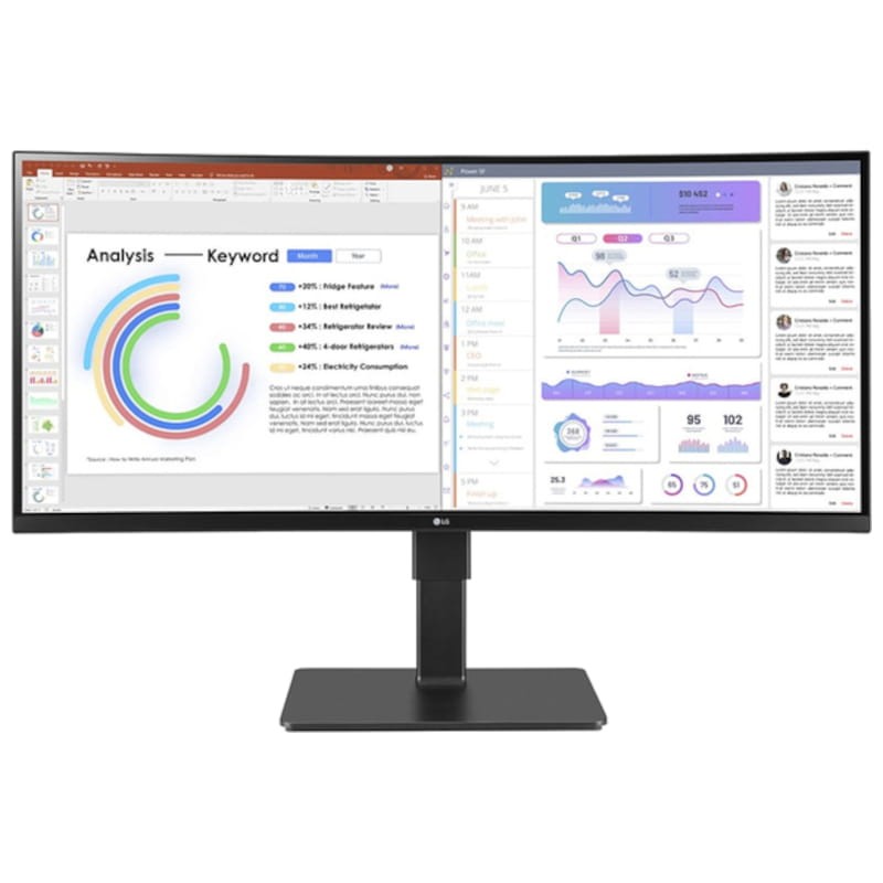 LG 34BQ77QC-B 34 IPS incurvé noir - Moniteur PC - Ítem1