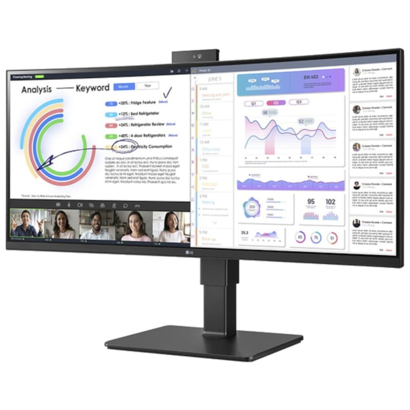 LG 34BQ77QC-B 34 IPS incurvé noir - Moniteur PC - Ítem4
