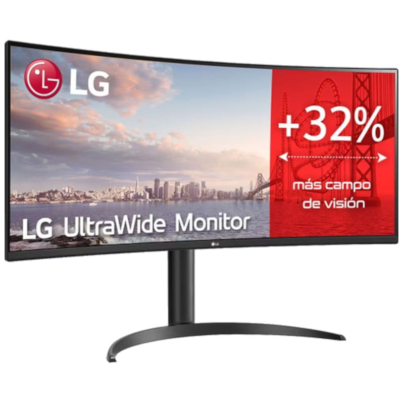 LG 34WP75CP-B 34 QHD VA 160Hz UltraWide Curvo FreeSync Preto - Monitor Gaming - Item1