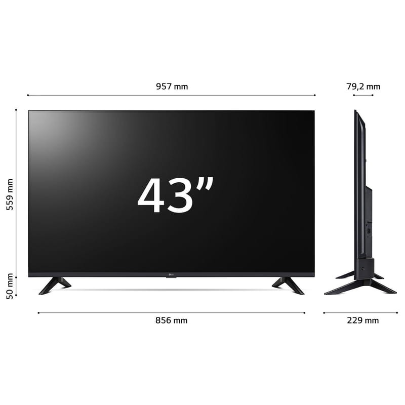 LG 43UR73006LA.AEUQ 43 4K Ultra HD Smart TV WiFi Preto – Televisão - Item9
