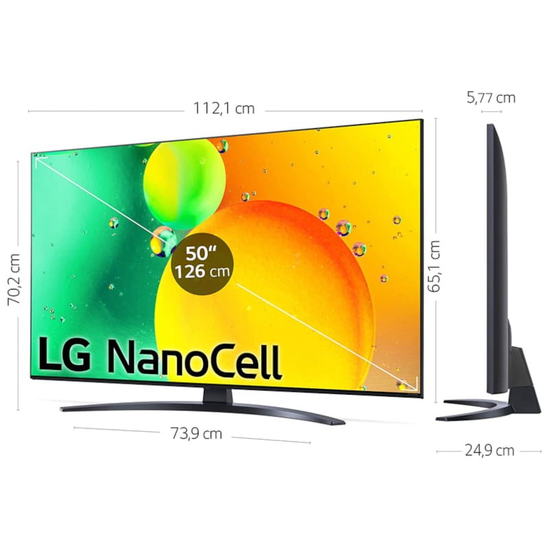 LG NanoCell 50NANO766QA 50 4K Ultra HD Smart TV Wifi Negro - Televisión - Ítem5