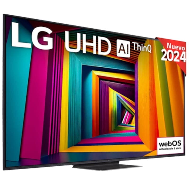 LG 65UT91006LA.AEU 65 4K Ultra HD Smart TV Wifi Negro - Televisor Vista frontal lado derecho