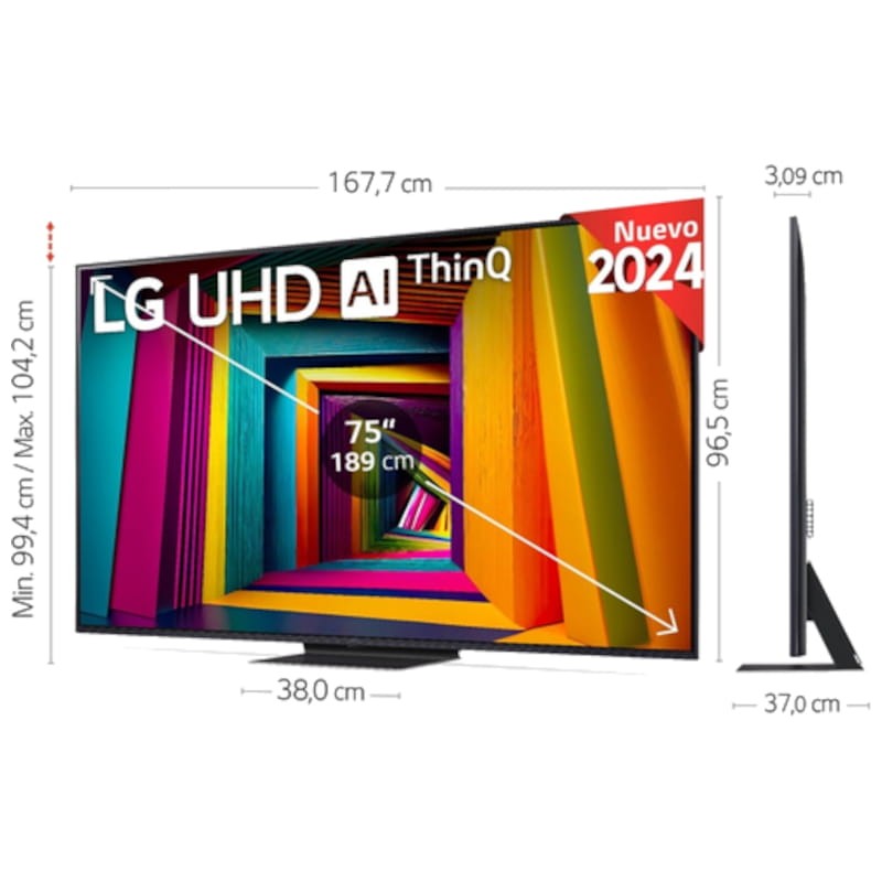LG 75UT91006LA.AEU 75 4K Ultra HD Smart TV Wifi Negro - Televisor - Ítem4