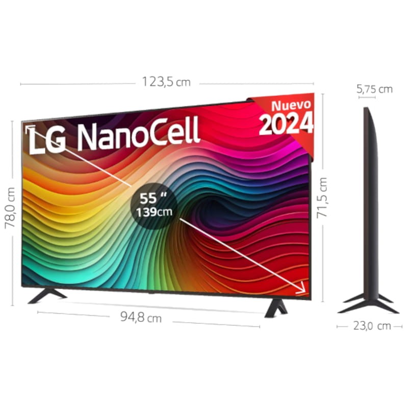 LG NanoCell 55NANO82T6B 55 4K Ultra HD Smart TV Wifi - Televisor - Ítem6