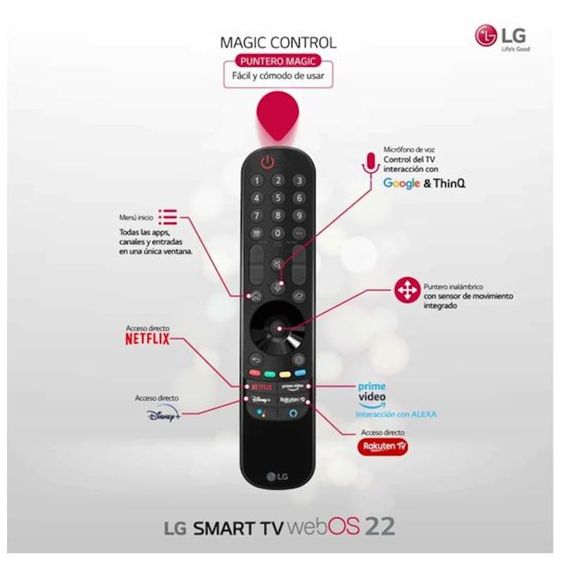 LG OLED65A26LA 65 4K OLED Ultra HD Smart TV Wi-Fi Argent - Ítem11