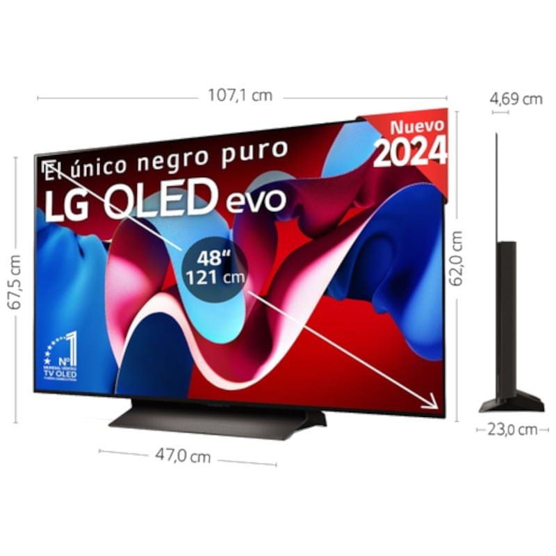 LG OLED evo C4 OLED48C44LA 48 4K Ultra HD Smart TV Wifi - Televisor - Ítem4