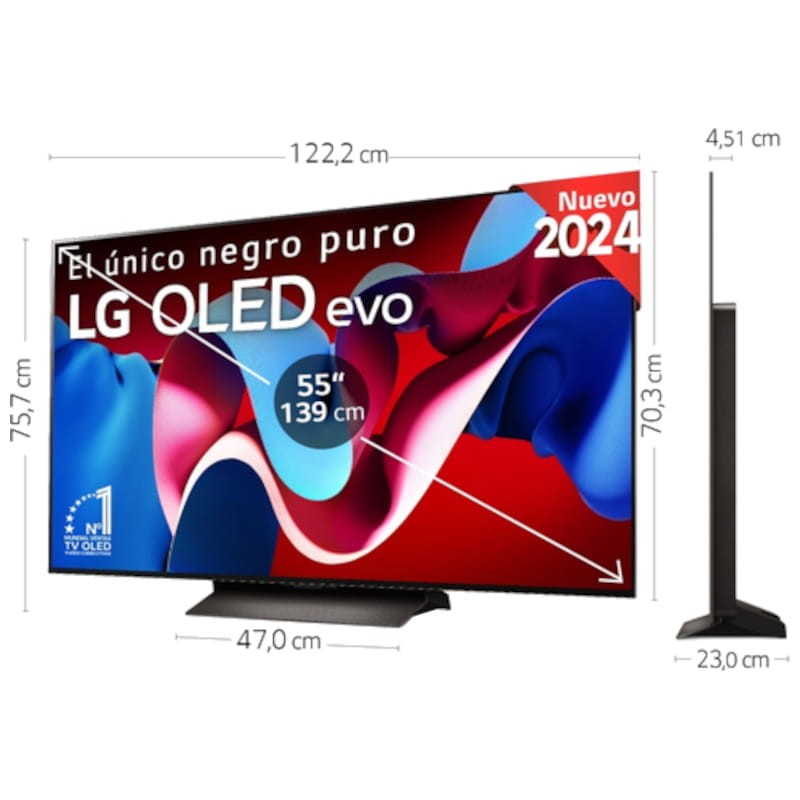 LG OLED evo C4 OLED55C44LA 55 4K Ultra HD Smart TV Wifi - Televisor - Ítem4
