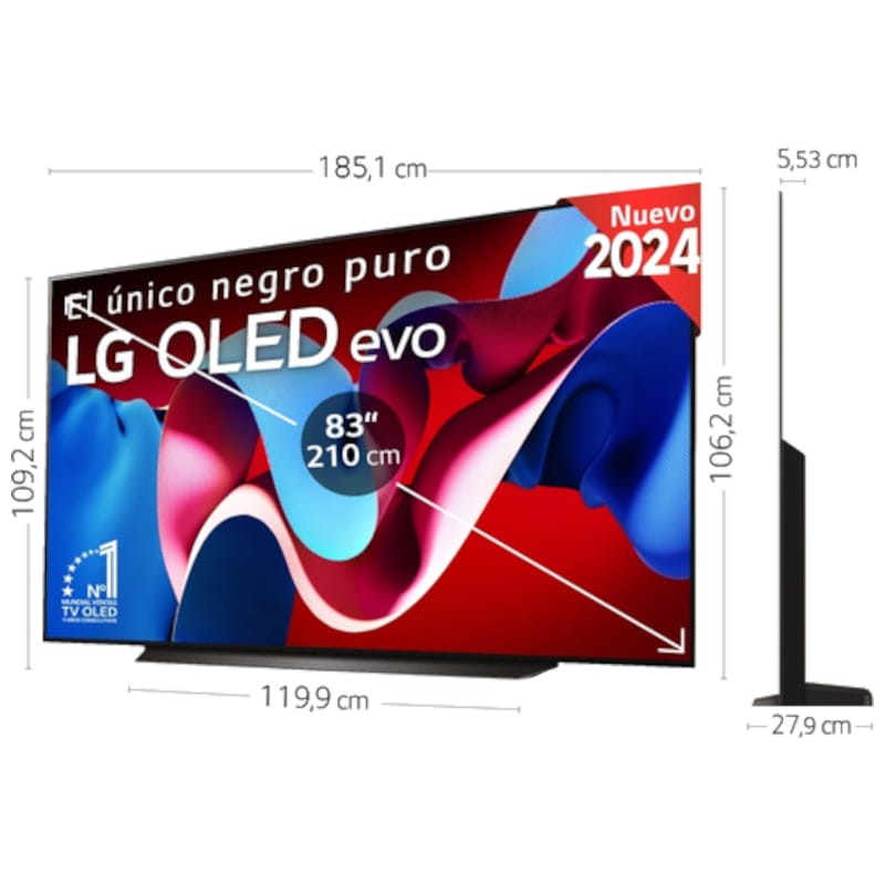LG OLED evo C4 OLED83C44LA 83 4K Ultra HD Smart TV Wifi - Televisor - Ítem3