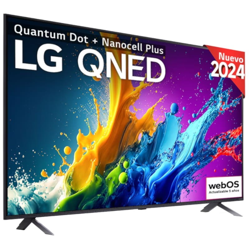 LG 43QNED80T6A 43 QNED 4K Ultra HD Smart TV Wifi Preto - Televisão - Item1
