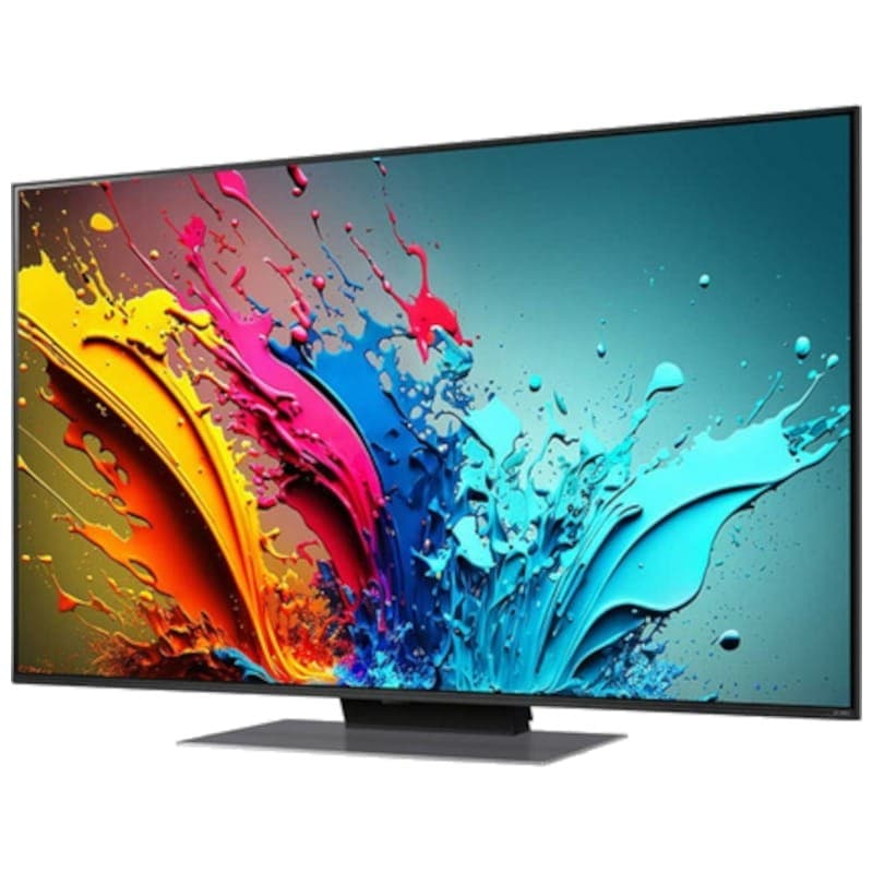 LG QNED 65QNED87T6B 65 4K Ultra HD Smart TV Wifi - Téléviseur Avant Gauche