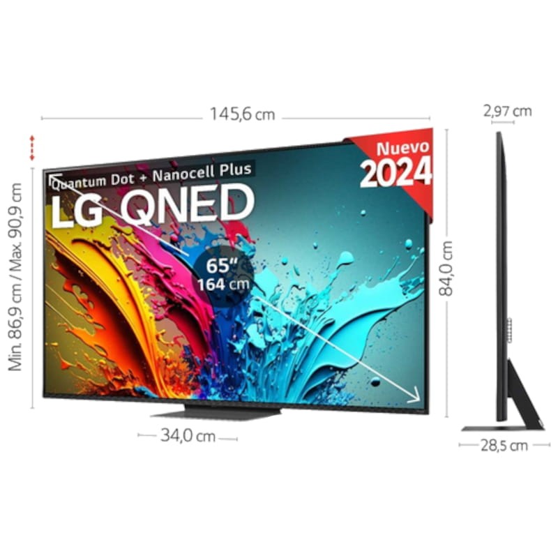 LG QNED 65QNED87T6B 65 4K Ultra HD Smart TV Wifi - Televisor - Ítem8