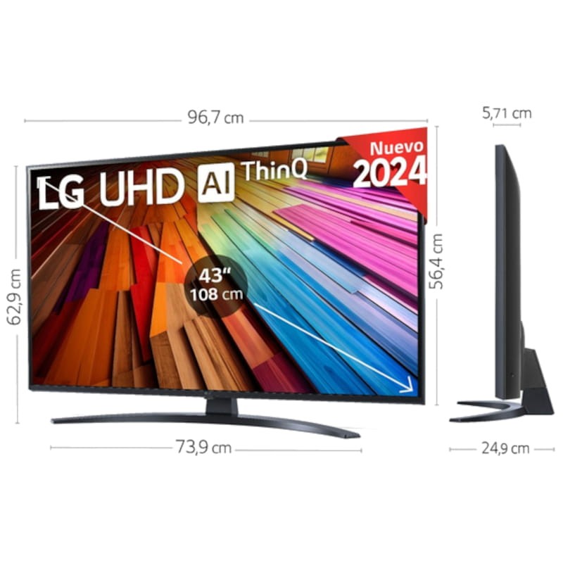 LG UHD UT81 55UT81006LA 55 4K Ultra HD Smart TV Wifi Noir - Télévision - Ítem4