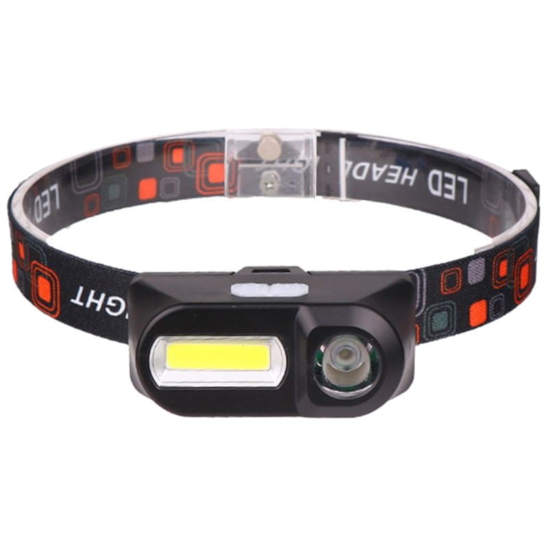 Lanterna Frontal LED/COB Runner Regulável 500 lumens Recarregável - Item