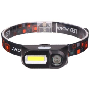 Linterna Frontal LED/COB Runner Regulable 500 lúmenes Recargable