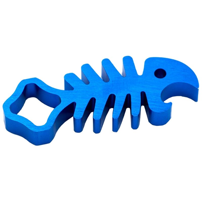 Llave Inglesa Aluminio CNC Pez Style - Accesorios Cámara Deportiva Azul - Ítem