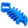 Aluminum Key CNC Style Fish - Sports Camera Accessories - Blue - Item1