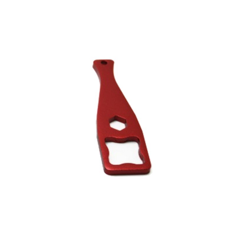 Llave Inglesa Aluminio CNC - Accesorio Cámara Deportiva Rojo - Ítem