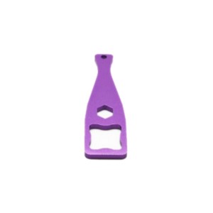 Llave Inglesa Aluminio CNC - Accesorio Cámara Deportiva Violeta